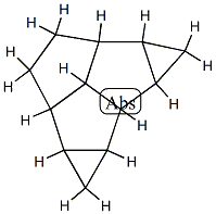 Cyclopenta[cd]dicyclopropa[a,f]pentalene, dodecahydro-, (2a-alpha-,2b-ba-,3a-ba-,3b-alpha-,3c-ba-,4a-ba-,4b-alpha-,4c-alpha-)- (9CI) Struktur