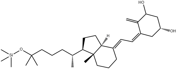 (5Z,7E)-25-[(Trimethylsilyl)oxy]-9,10-secocholesta-5,7,10(19)-triene-1,3β-diol Struktur