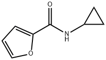 2-Furancarboxamide,N-cyclopropyl-(9CI) Struktur