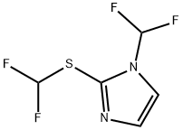 1H-Imidazole,1-(difluoromethyl)-2-[(difluoromethyl)thio]-(9CI) Struktur