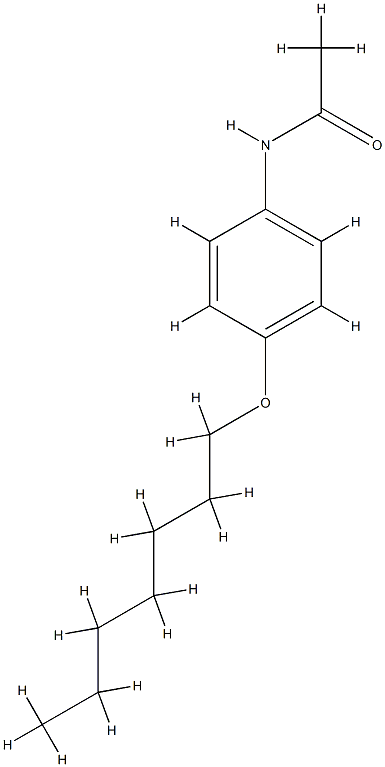 N-[4-(heptyloxy)phenyl]acetamide Struktur