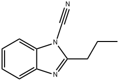 1H-Benzimidazole-1-carbonitrile,2-propyl-(9CI) Struktur