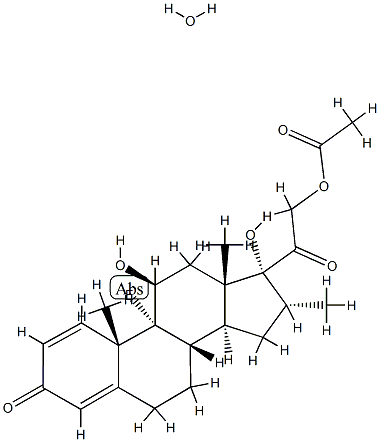 DEXAMETHASONE ACETATE, MONOHYDRATE Structure