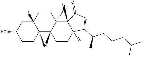 3β-Hydroxy-5α-cholestan-15-one Struktur