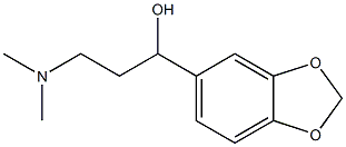 α-[2-(Dimethylamino)ethyl]-1,3-benzodioxole-5-methanol Struktur