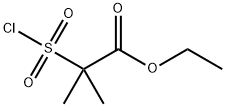 2-Chlorosulfonyl-2-methylpropionicacidethylester Struktur