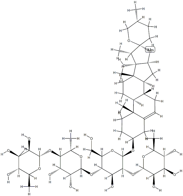 pennogenin tetraglycoside Struktur