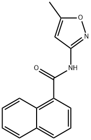 1-Naphthalenecarboxamide,N-(5-methyl-3-isoxazolyl)-(9CI) Struktur