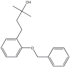 α,α-Dimethyl-2-(phenylmethoxy)benzene-1-propanol Struktur