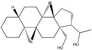 5α-Pregnane-18,20-diol Struktur