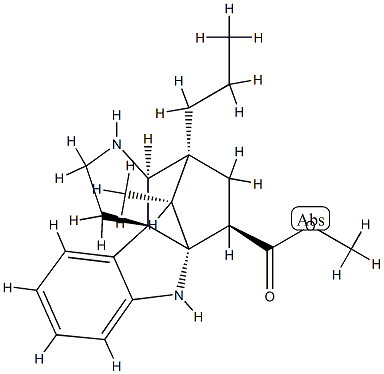 (3β,5α,12β,19α,20R)-2α,20-Cyclo-8,9-secoaspidospermidine-3-carboxylic acid methyl ester Struktur