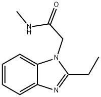 1H-Benzimidazole-1-acetamide,2-ethyl-N-methyl-(9CI) Struktur