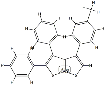 4-(4-Methylphenyl)-2,3-diphenyl[1,2]dithiolo[1,5-b][1,2]dithiole-7-SIV Struktur