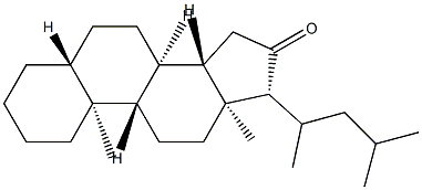 (20ξ)-23-Methyl-5α-cholan-16-one Struktur