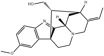 (19trans)-10-Methoxyakuammilan-17-ol Struktur