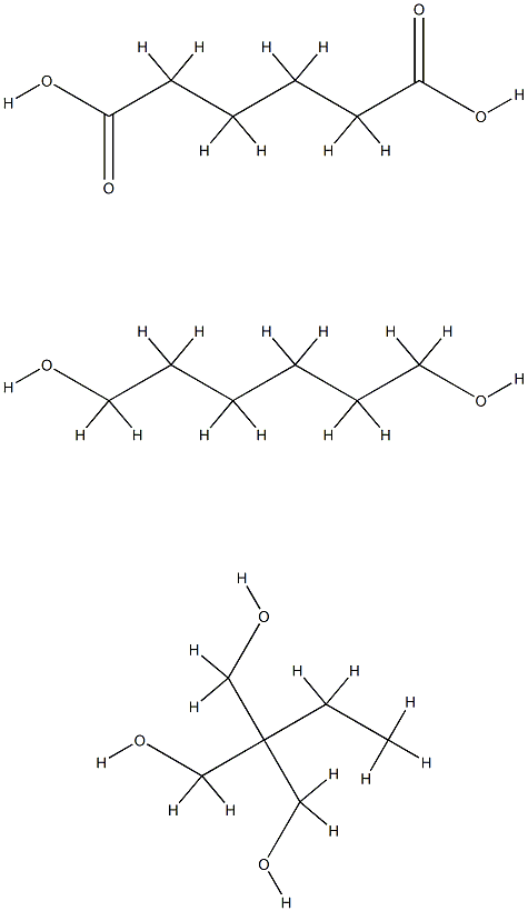 Hexanedioic acid, polymer with 2-ethyl-2-(hydroxymethyl)-1,3-propanediol and 1,6-hexanediol Struktur