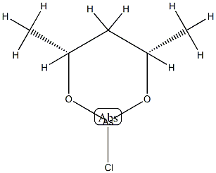 2α-Chloro-4β,6β-dimethyl-1,3,2-dioxarsenane Struktur