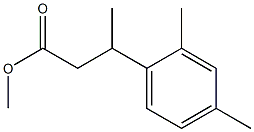 β,2,4-Trimethylbenzenepropanoic acid methyl ester Struktur