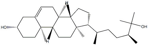 (24S)-24-Methylcholest-5-ene-3β,25-diol Struktur