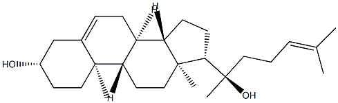 (20R)-Cholesta-5,24-diene-3β,20-diol Struktur