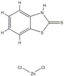 [2(3H)-benzothiazolethione]dichlorozinc Struktur