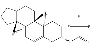 Androst-5-en-3β-ol trifluoroacetate Struktur