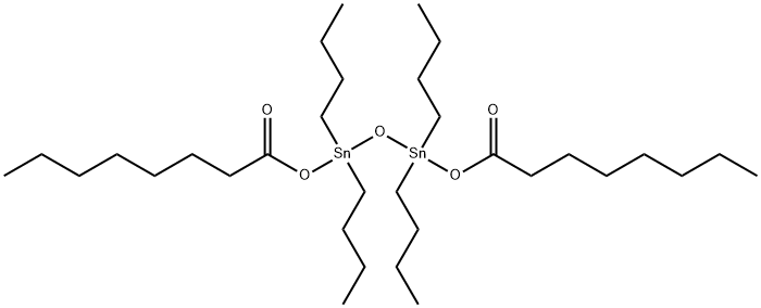 1,1,3,3-tetrabutyl-1,3-ditinoxydicaprylate Struktur