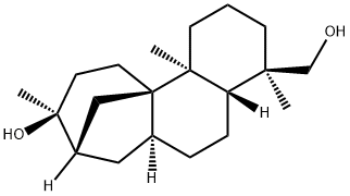 (4R,9S)-1,2,3,4,4aβ,5,6,6aα,7,8,9,10,11,11b-Tetradecahydro-9β-hydroxy-4,9,11bα-trimethyl-8β,11aβ-methano-11aH-cyclohepta[a]naphthalene-4β-methanol Struktur