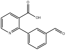 3-(3-(Carboxypyridin-2-yl)benzaldehyde Struktur