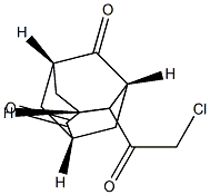 4-(Chloroacetyl)tricyclo[3.3.1.13,7]decane-2,6-dione Struktur