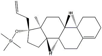 Trimethyl[[17-(2-propenyl)estr-4-en-17β-yl]oxy]silane Struktur