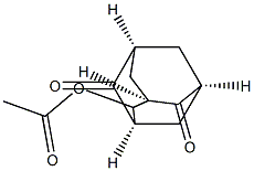 4-Acetyloxy-tricyclo[3.3.1.13,7]decane-2,6-dione Struktur