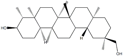 D:A-Friedooleanane-3α,29-diol Struktur