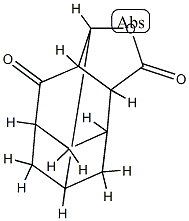 3,3a,5,6,7,7a-Hexahydro-5,3,7-[1,2,3]propanetriylbenzofuran-2,4-dione Struktur