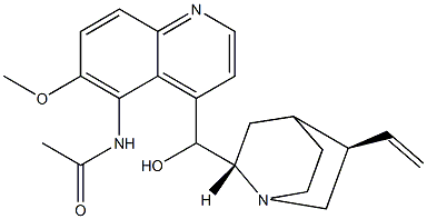 N-[(8α,9R)-9-Hydroxy-6'-methoxycinchonan-5'-yl]acetamide Struktur