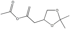 2,2-Dimethyl-α-methylene-1,3-dioxolane-4-ethanol acetate Struktur