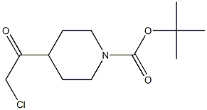 tert-butyl 4-(2-chloroacetyl)piperidine-1-carboxylate Struktur