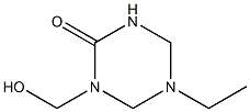 1,3,5-Triazin-2(1H)-one,5-ethyltetrahydro-1-(hydroxymethyl)-(9CI) Struktur