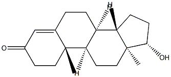 (9β,10α)-17β-ヒドロキシアンドロスタ-4-エン-3-オン 化學(xué)構(gòu)造式