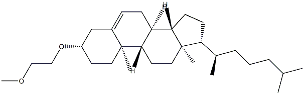 3β-(2-Methoxyethoxy)cholest-5-ene Struktur