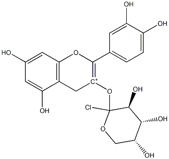 CYANIDIN 3-ARABINOSIDE Struktur