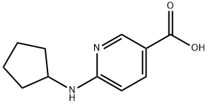 3-Pyridinecarboxylicacid,6-(cyclopentylamino)-(9CI) Struktur