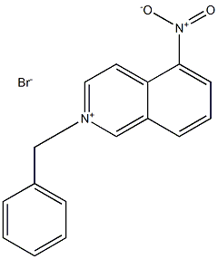 Isoquinolinium, 5-nitro-2-(phenylmethyl)-,bromide (1:1) Struktur