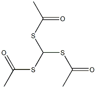 Methanetrithioletriacetate Struktur