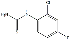 (2-chloro-4-fluorophenyl)thiourea Struktur