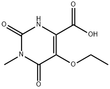 4-Pyrimidinecarboxylicacid,5-ethoxy-1,2,3,6-tetrahydro-1-methyl-2,6-dioxo-(9CI) Struktur