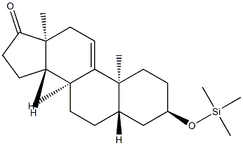 3α-(Trimethylsiloxy)-5α-androst-9(11)-en-17-one Struktur