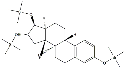 3,16β,17α-Tris(trimethylsiloxy)estra-1,3,5(10)-triene Struktur