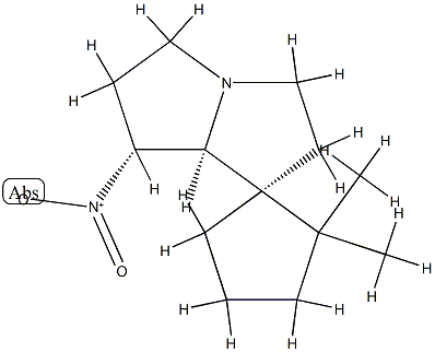 (5'β,1S)-2,2-Dimethyl-4'β-nitrospiro[cyclopentane-1,6'-[1]azabicyclo[3.3.0]octane] Struktur