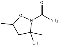 2-Isoxazolidinecarboxamide,3-hydroxy-3,5-dimethyl-(9CI) Struktur